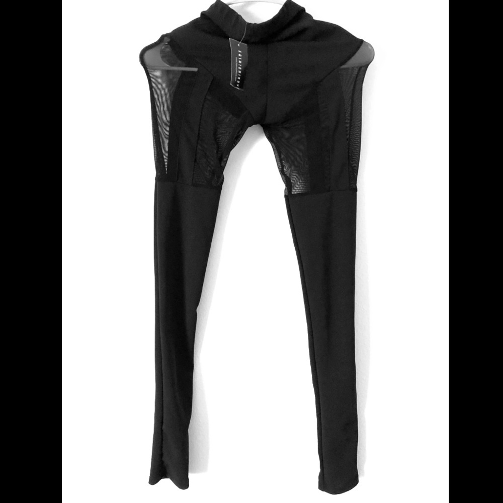 Fashion Nova Sheer patch leggings